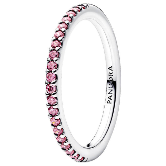 PANDORA SPARKLING PINK BAND RING Damen Ring aus Silber 925 in Silber 192999C02-58 – Produktansicht