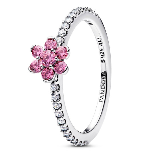 PANDORA SPARKLING PINK FLOWER RING Damen Ring aus Silber 925 in Silber 194499C02-52 – Produktansicht