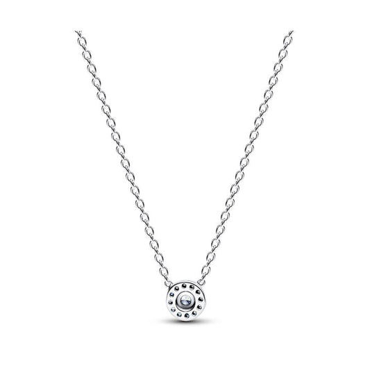 PANDORA SPARKLING ROUND HALO PENDANT COLLIER NECKLACE 393548C01-45 Schmuck Silber Silver 925°