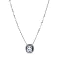 PANDORA SPARKLING SQUARE GREEN HALO PENDANT NECKLACE 393560C02-45 Schmuck Silber Silver 925° ansicht-3