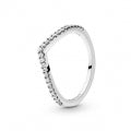 PANDORA SPARKLING WISHBONE RING 196316CZ-52 Schmuck Silber Silver 925° ansicht-3