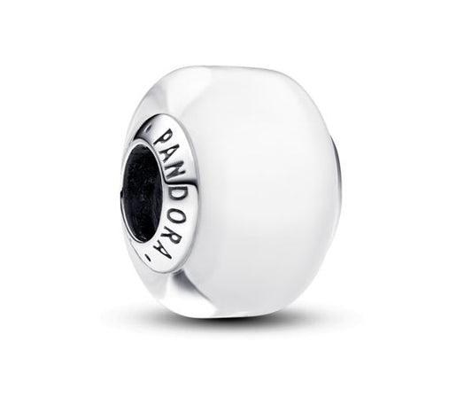 PANDORA WHITE MINI MURANO GLASS CHARM Damen Charm aus Silber 925 in Silber 793118C00 – Produktansicht