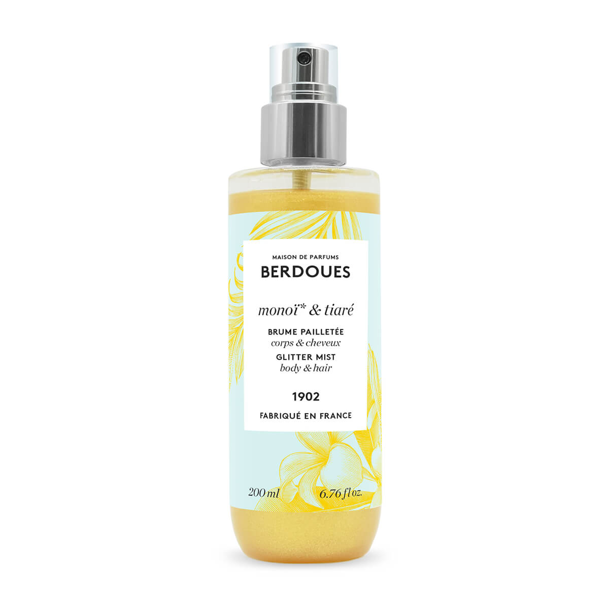Parfums Berdoues Parfums Berdoues, Monoi & Tiare, Glittery, Duftwasser, Für Haar & Körper, 200 ml Regular