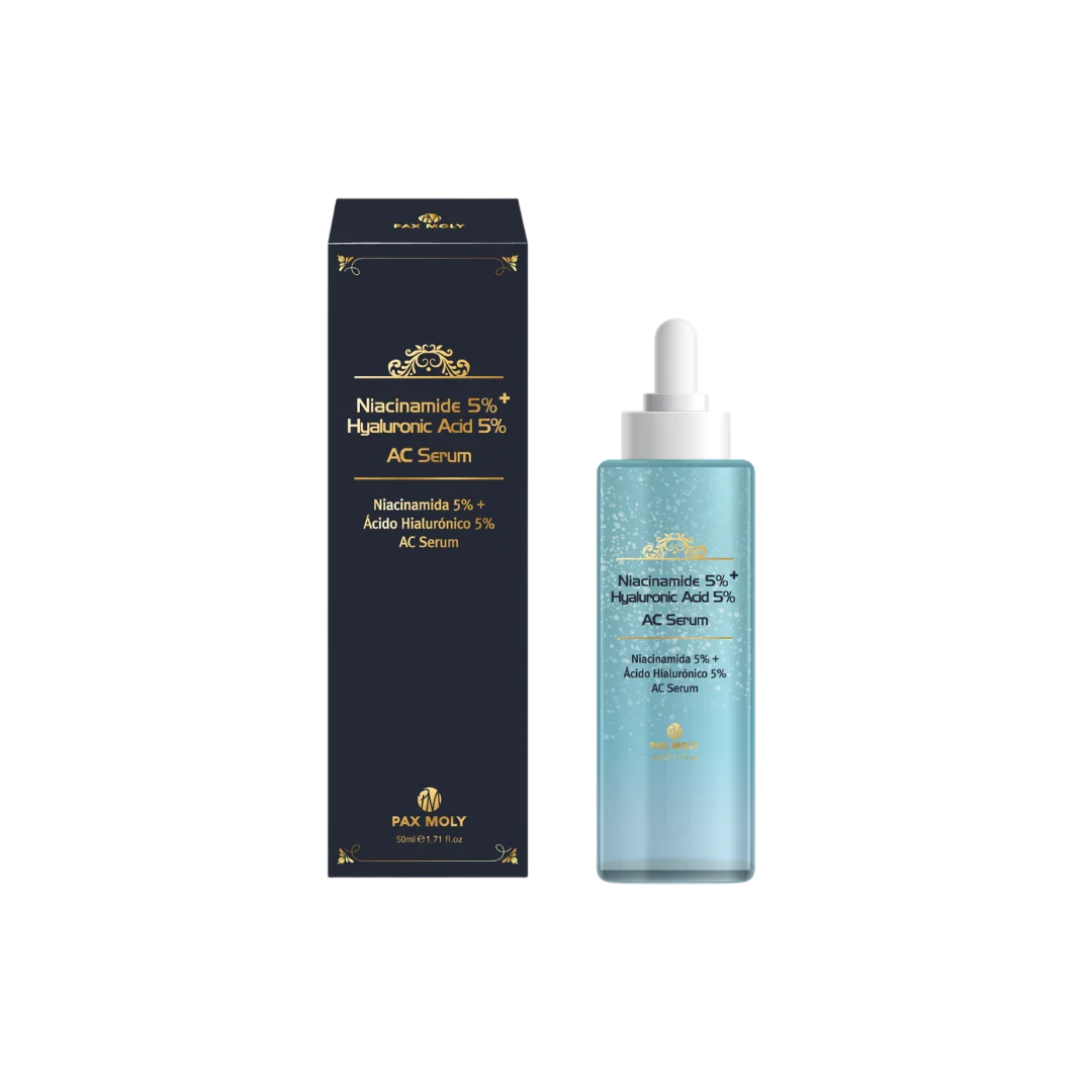 PaxMoly PaxMoly, Ac Serum, Niacinamide 5% + Hyaluronic Acid 5%, Anti-Aging, Tag & Nacht, Serum, Für das Gesicht, 50 ml Regula