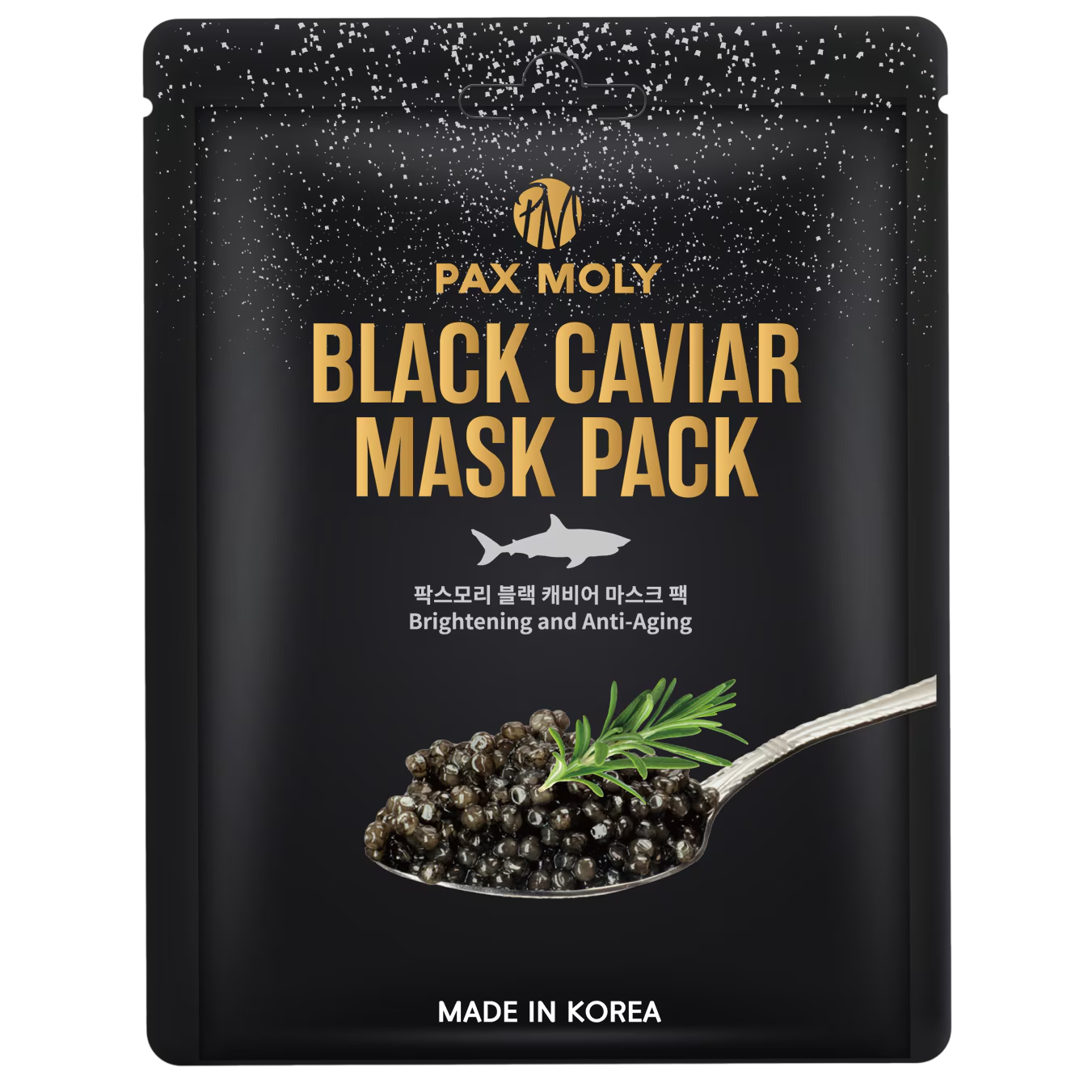 PaxMoly PaxMoly, Black Caviar, Brightening, Hydrating & Anti-Aging, Gesichtsmaske, Gesicht, 25 ml Regular