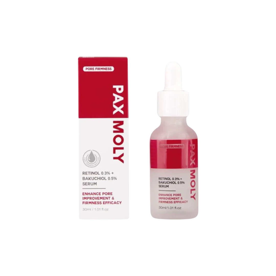 PaxMoly PaxMoly, Daily High Strength, 0.3% Retinol + 0.5% Bakuchiol, Anti-Aging & Repairing, Nacht, Serum, Für das Gesicht, 3