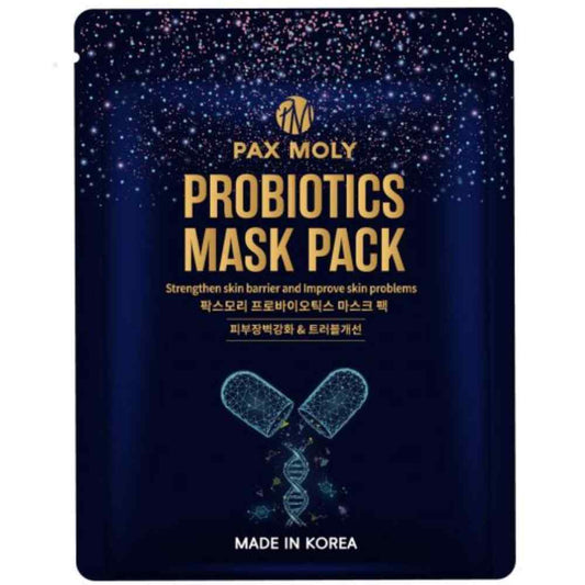 PaxMoly Gesichtsmaske PaxMoly, Probiotics, Hydrating & Nourishing, Sheet Mask, Face, Day & Night, 25 ml Regular