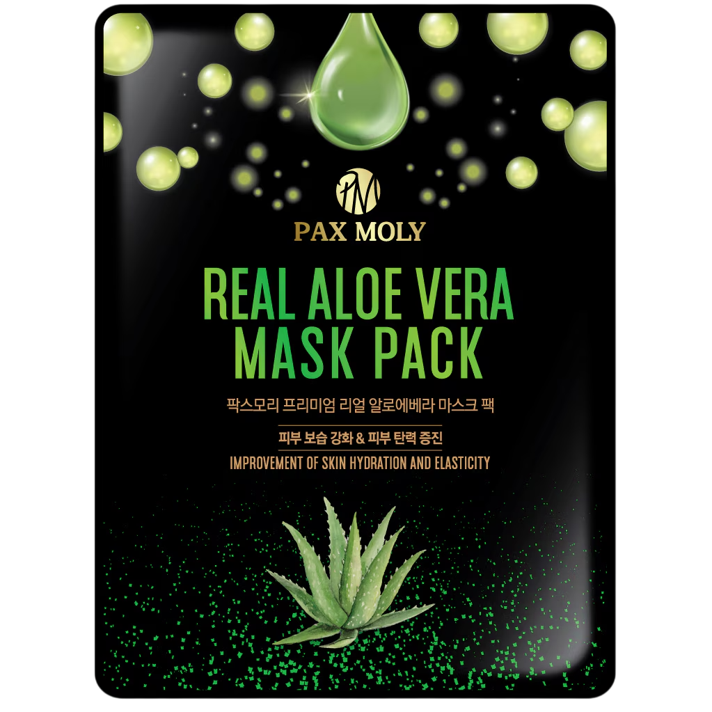 PaxMoly PaxMoly, Real Aloe Vera, Firmness, Elasticity, Hydration, Gesichtsmaske, Für das Gesicht, 25 ml Regular