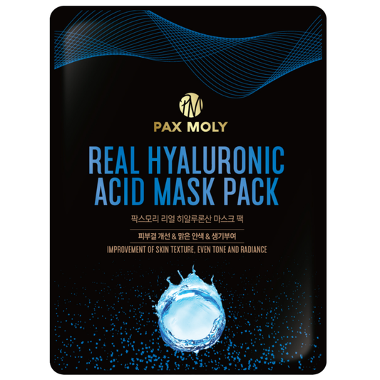 PaxMoly PaxMoly, Real Hyaluronic Acid, Gleichmäßiger Teint & Aufhellen, Gesichtsmaske, Für das Gesicht, 25 ml Regular