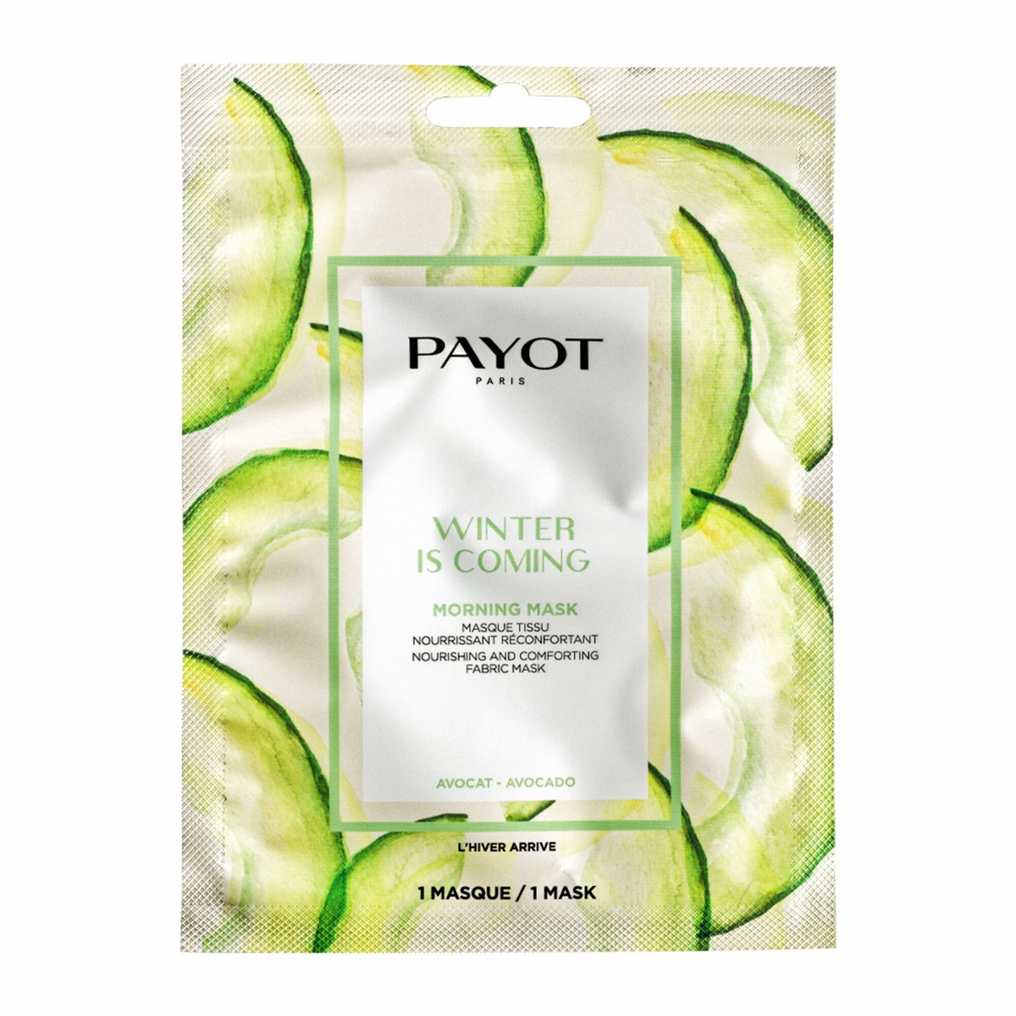 Payot Gesichtsmaske Payot, Winter Is Coming, Avocado Oil, Nourishing, Sheet Mask, For Face, Morning, 19 g Regular