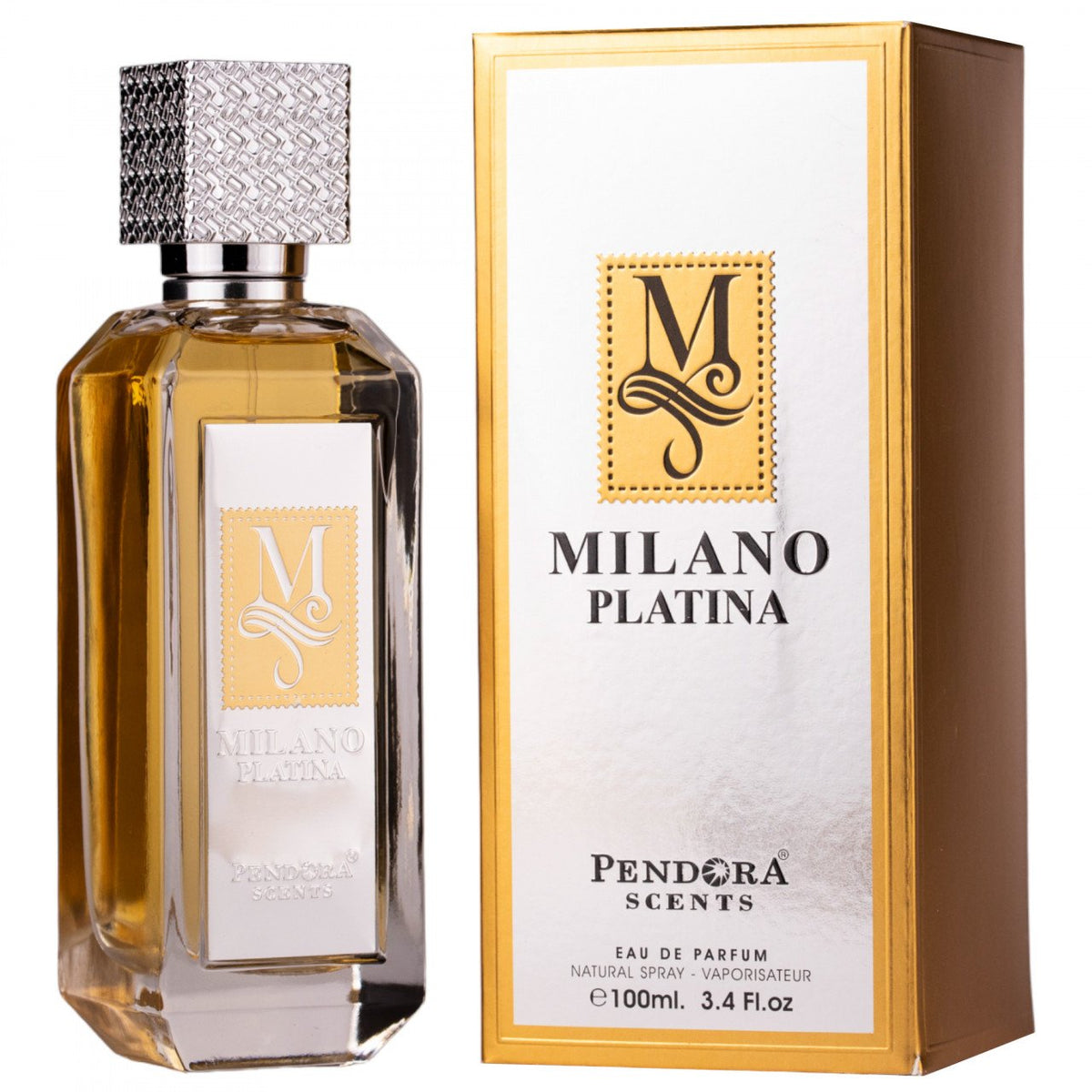 Pendora Scents Pendora Scents, Milano Platina, Eau de Parfum, Für Männer, 100 ml Regular