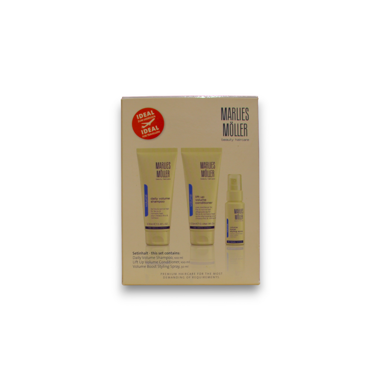 Marlies Moller Haarpflegeset Perfect Volume Set Marlies Moller: Daily Volume, Hair Shampoo, 100 ml + Lift-Up, Hair Conditione
