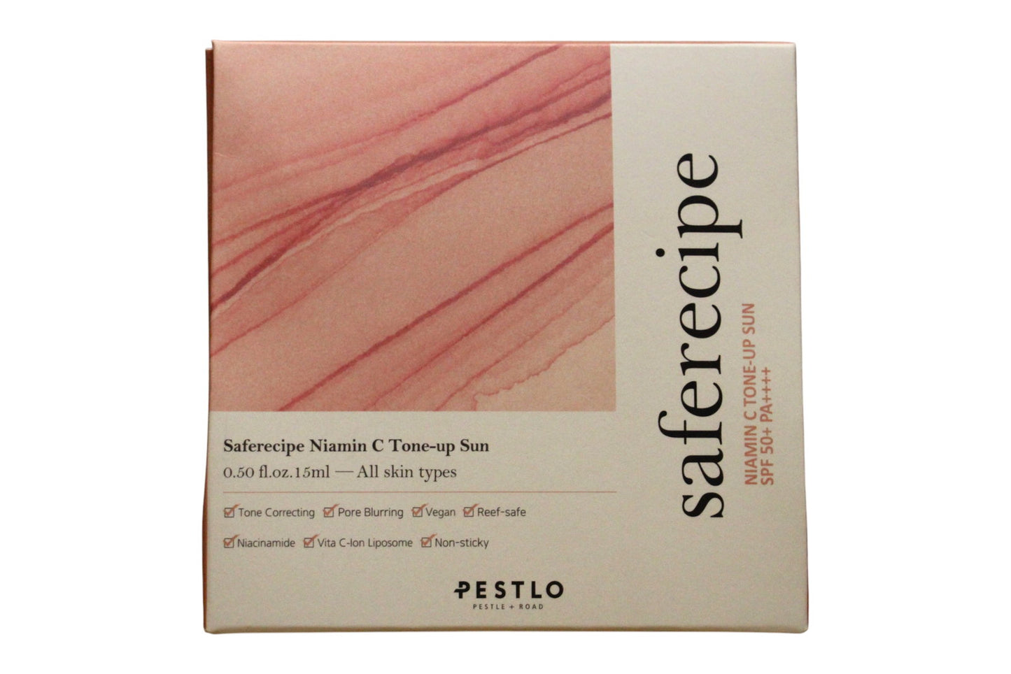 Pestelo Pestelo, Saferecipe Niamin C Tone Up Sun Cream, Vegan, Tonisierung, Tonic Creme, Gesicht, 50 ml Regular