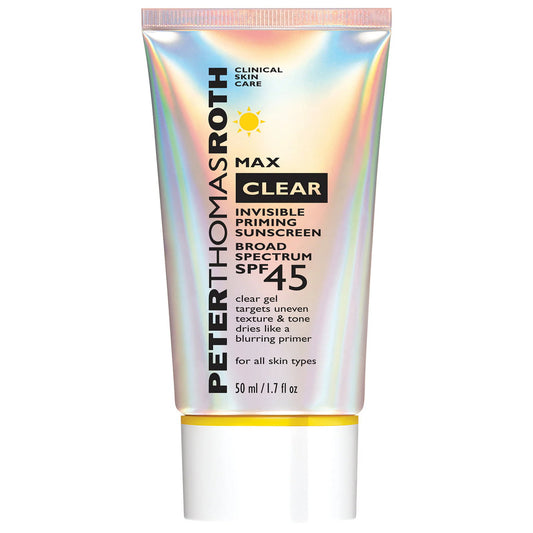 Peter Thomas Roth Peter Thomas Roth, Max Clear Invisible Priming, UV-Schutz, Sonnencreme, Für das Gesicht, SPF 45, 50 ml Regu