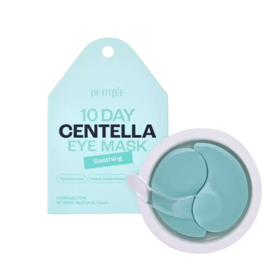 Petitfee Petitfee, 10 Day Centella, Feuchtigkeitsspendend & Beruhigend, Tag & Nacht, Augenklappe, 20 stk Regular