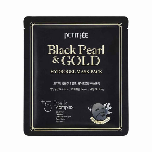 Petitfee Petitfee, Black Pearl & Gold, Hydrating & Brightening, Gelmaske, Gesicht, 32 g Regular