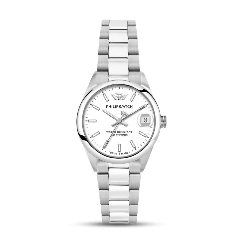 PHILIP WATCH CARIBE R8253597624 Date Armbanduhr 32 mm Silber ansicht-2