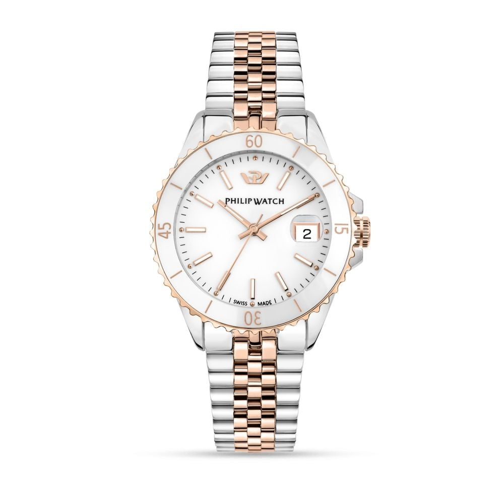 PHILIP WATCH R8253597637 Date Armbanduhr 36 mm Silber ansicht-2