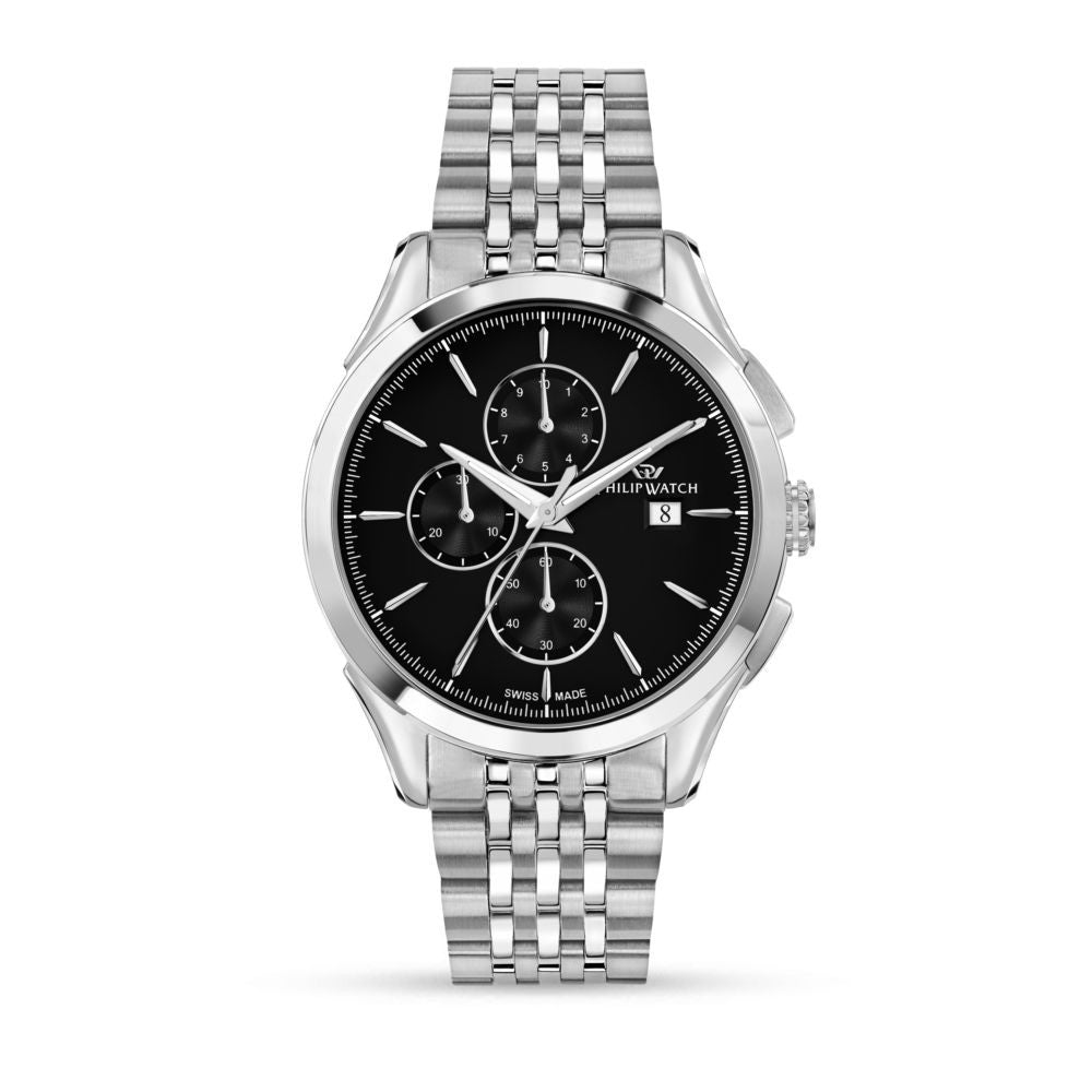 PHILIP WATCH ROMA R8273217001 Chronograph Armbanduhr 41 mm Silber ansicht-2