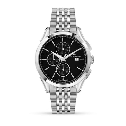 PHILIP WATCH ROMA R8273217001 Chronograph Armbanduhr 41 mm Silber ansicht-2