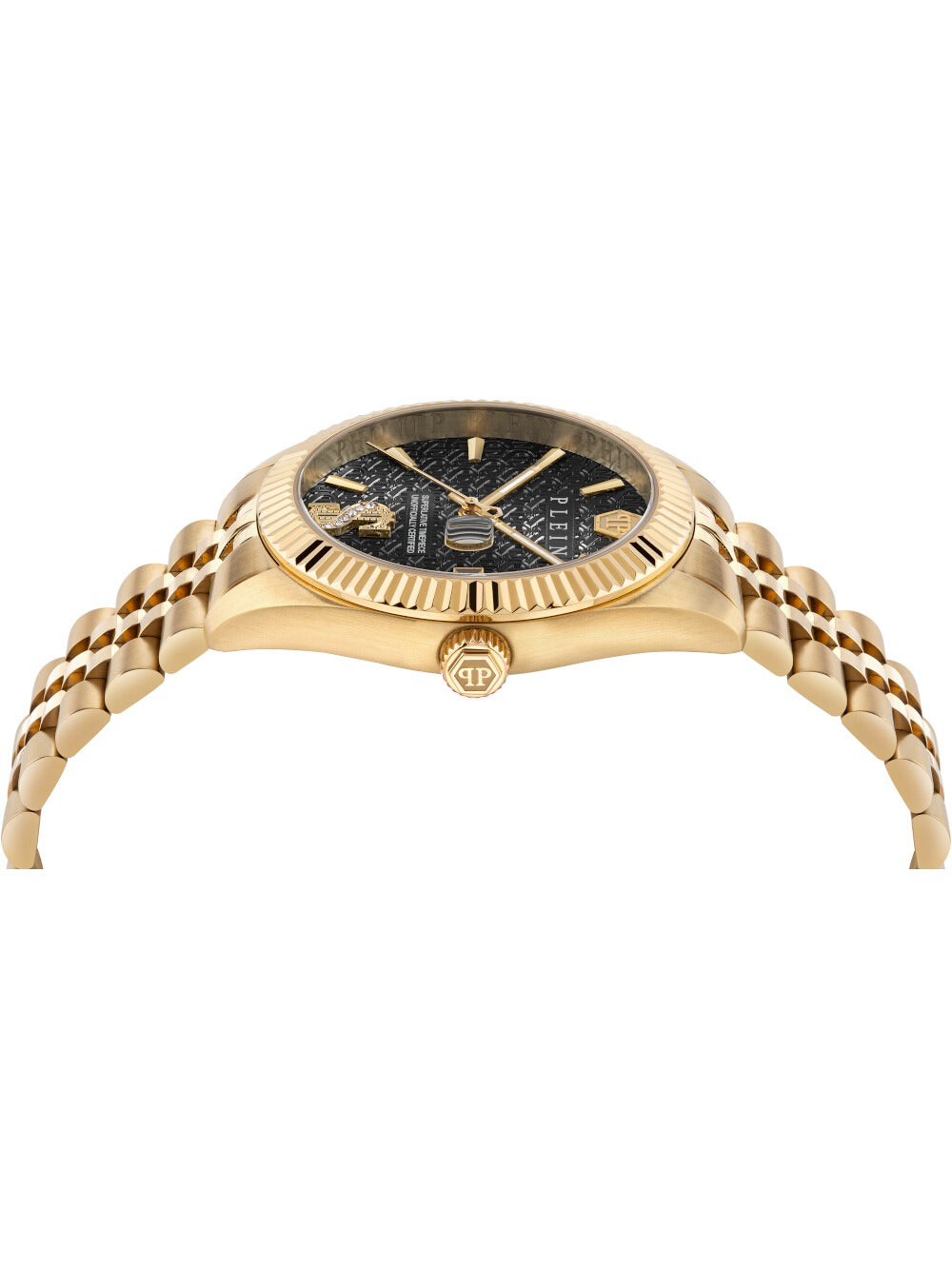 PHILIPP PLEIN DATE SUPERLATIVE PWMFA1025 Analoguhr Armbanduhr 24 mm