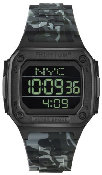 PHILIPP PLEIN Mod. HYPER SHOCK ***SPECIAL PRICE*** PWHAA1822 Multifunction Armbanduhr 44 mm Schwarz ansicht-3