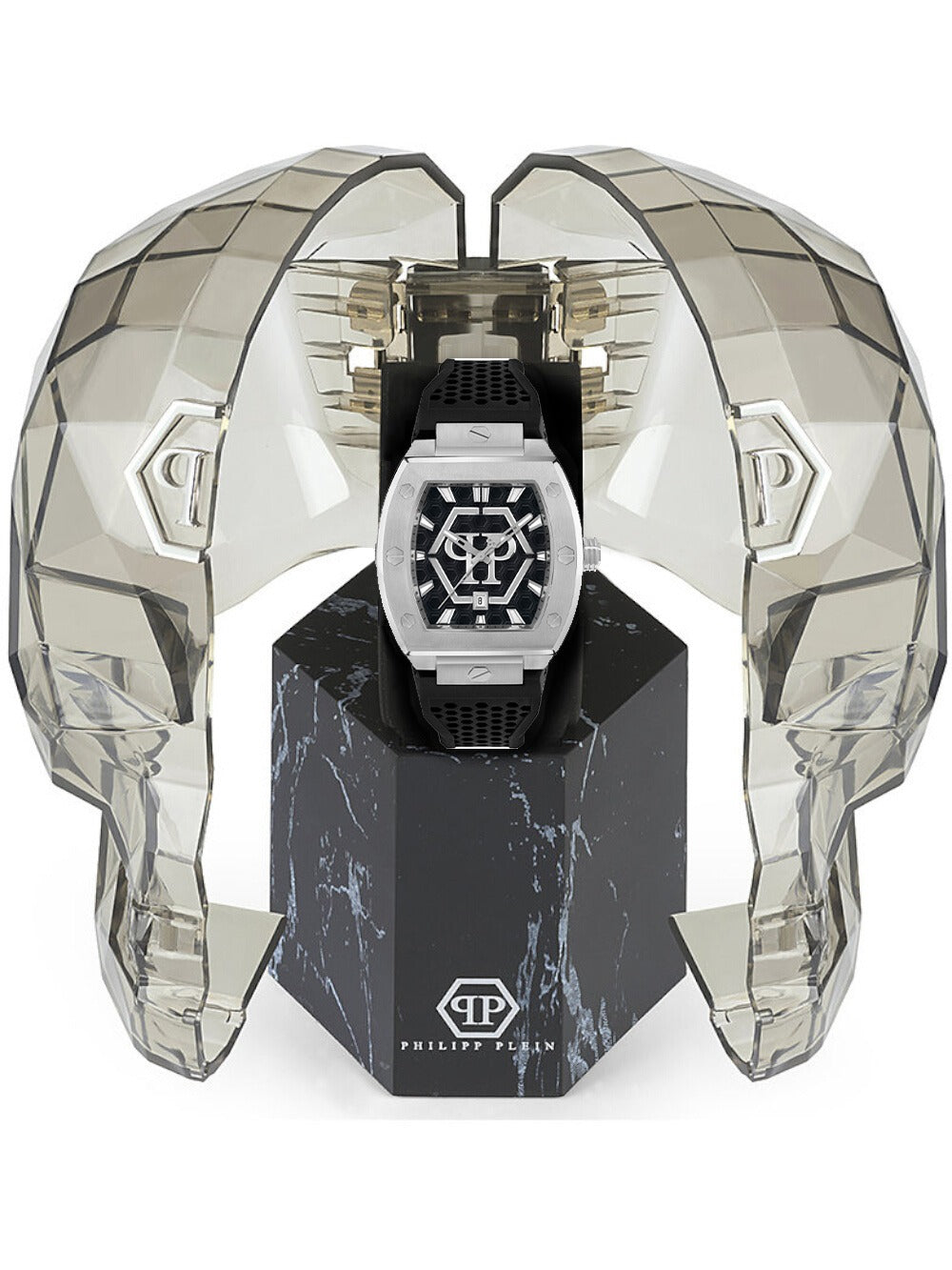 PHILIPP PLEIN THE HEXAGON PHANTOM PWPUA0524 Analoguhr Armbanduhr 19 mm ansicht-3
