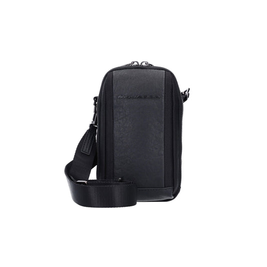 Piquadro Piquadro, Brief 2, Nylon und Leder, Textil-Umhängetasche, Schwarz, CA5485BR2, Für Männer Regular