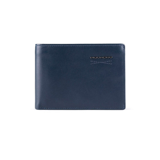 Piquadro Piquadro, Obidos, Lederbrieftasche, Münzhalter, Marine, Für Männer Regular