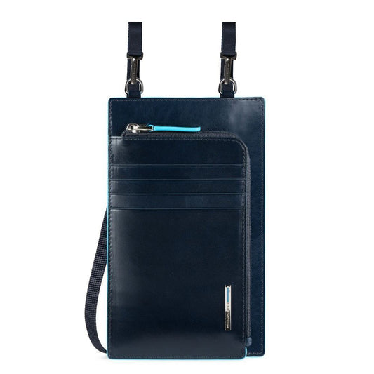 Piquadro Piquadro, Tasche, Leder-Umhängetasche, Blau, 11,5 x 19 x 2 cm, Für Männer Regular