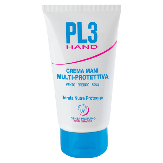 PL3 PL3, Crema Mani Multiprotettiva, Feuchtigkeitsspendend, UV-Schutz, Handcreme, 75 ml *Tester