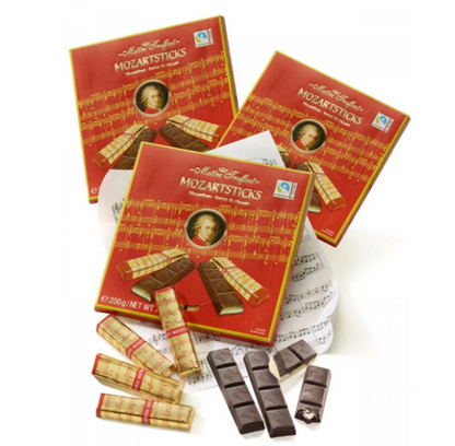 Mozartsticks 200g süsse Versuchung - Mozart Sticks von Maître Truffout – Seitenansicht