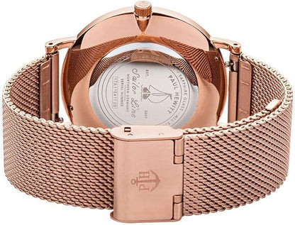 Paul Hewitt Sailor Line PH-SA-R-ST-W-4S Unisex Armbanduhr – White Sand & Roségold