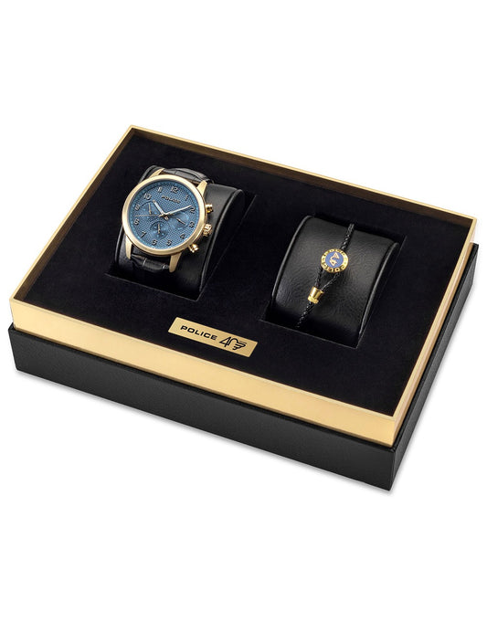 POLICE PEWJF0030401-SET B Analoguhr Armbanduhr 46 mm
