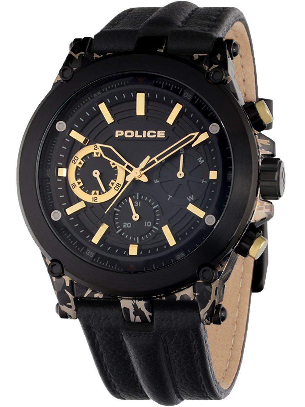 POLICE PEWJF2226641 Analoguhr Armbanduhr 43 mm ansicht-2