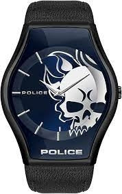 POLICE SPHERE Herren Quarzuhr aus Edelstahl mit Lederarmband 45 mm PEWJA2002302 – Produktansicht