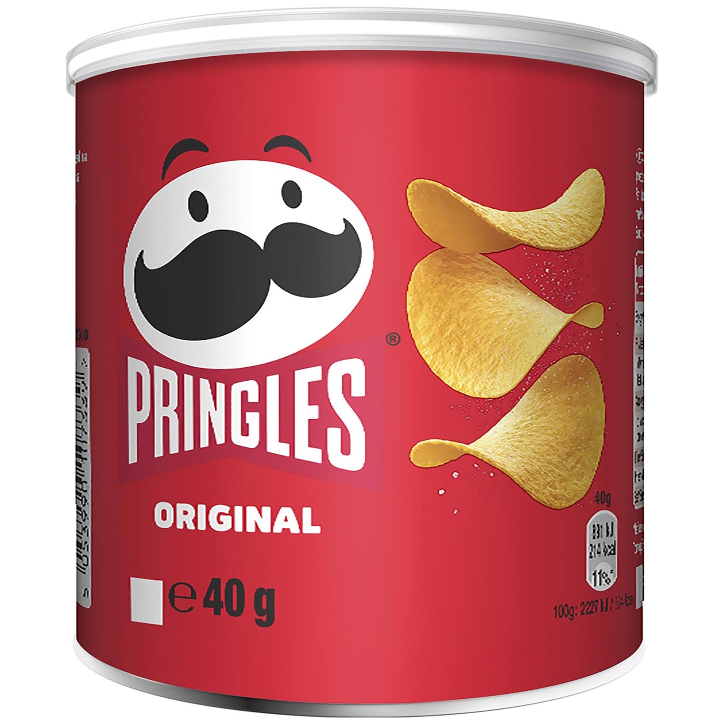 Pringles Original 40g  Portionspack mit Stapelchips. Für Veganer geeignet.