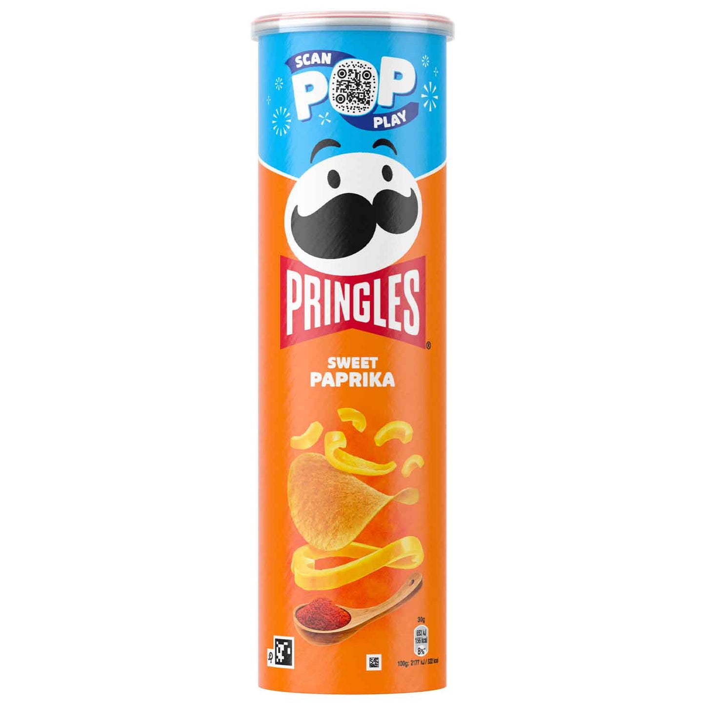 Pringles Sweet Paprika 185g  Stapel-Chips mit süßlich-würzigem Paprika-Geschmack