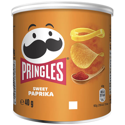 Pringles Sweet Paprika 40g  Stapel-Chips mit süßlich-würzigem Paprika-Geschmack