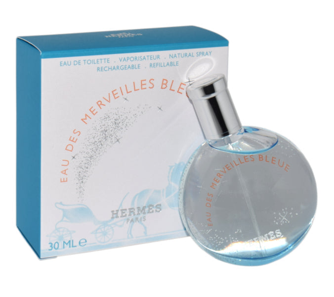 Hermès Hermes Eau Des Merveilles Bleue Edt 30ml Spray Refillable