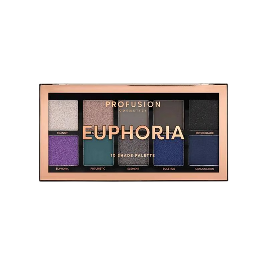 Profusion Cosmetics Profusion Cosmetics, Euphoria, Lidschattenpalette, 10 Schattierungen, 103 g Regular