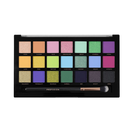Profusion Cosmetics Profusion Cosmetics, Dreamy, Lidschattenpalette, 21 Shades, 245 g Regular