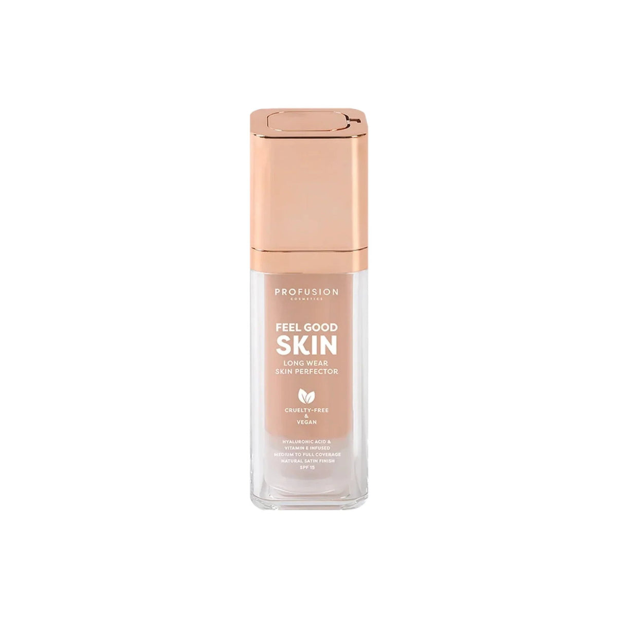 Profusion Cosmetics Profusion Cosmetics, Feel Good Skin, Satinfarbe, Flüssige Grundierung, 110, Fair, SPF 15, 30 ml Regular