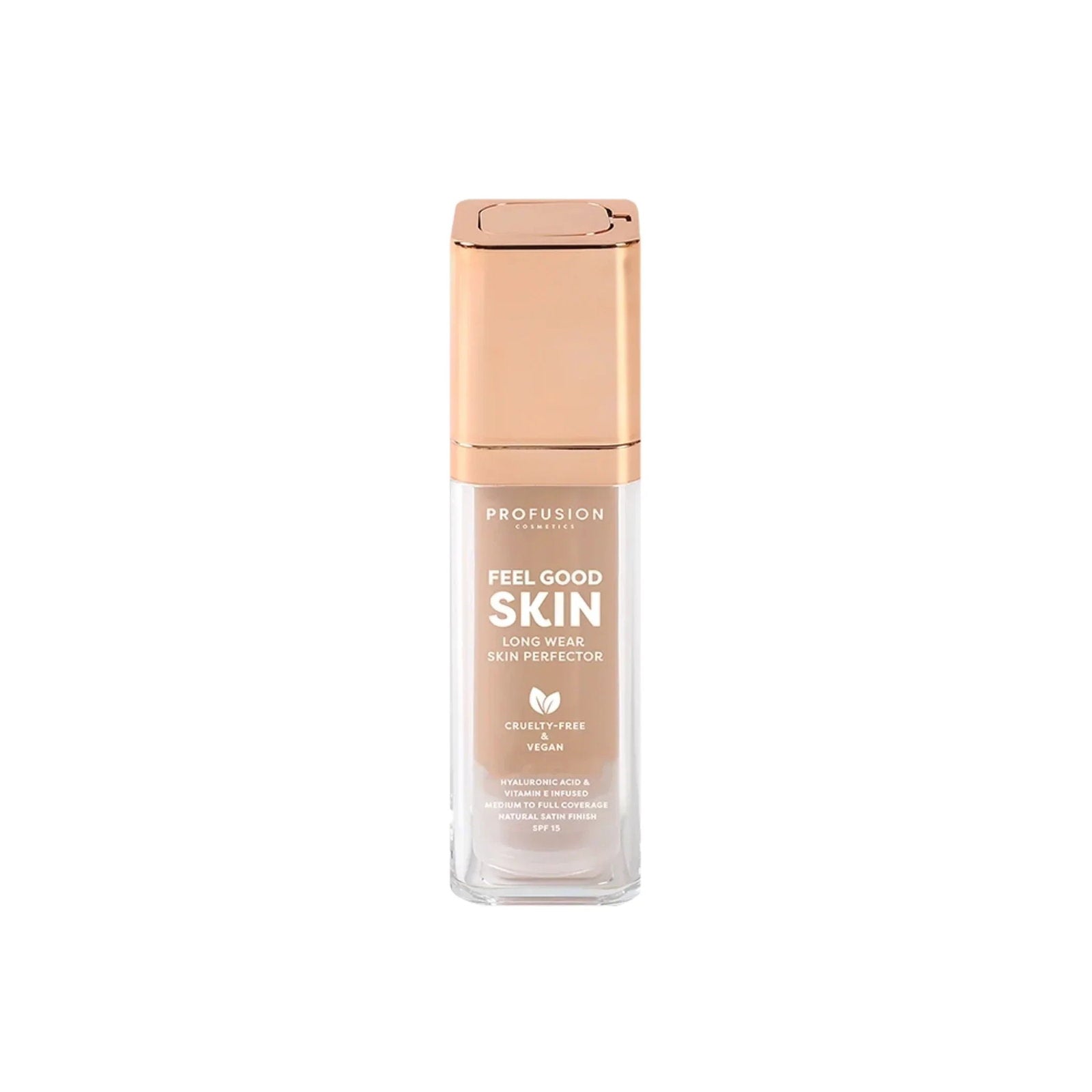 Profusion Cosmetics Flüssige Grundierung Profusion, Feel Good Skin, Satin Finish, Liquid Foundation, 320, Medium, SPF 15, 30 