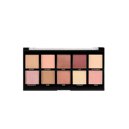 Profusion Cosmetics Profusion Cosmetics, Bare Rose, Lidschattenpalette, Bare Rose, 10 Schattierungen, 103 g Regular