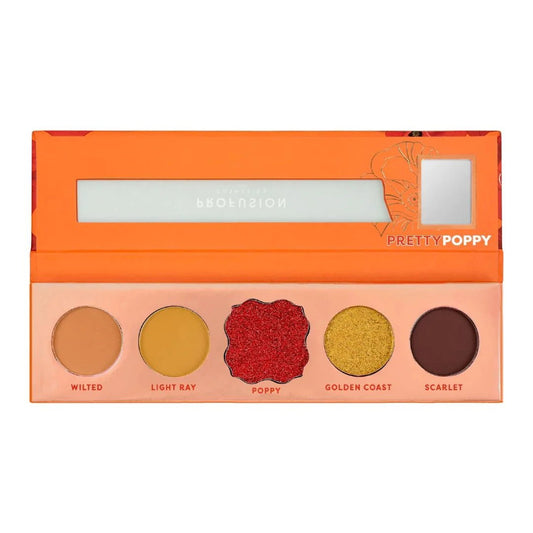 Profusion Cosmetics Profusion Cosmetics, Pretty Poppy, Lidschattenpalette, 5 Schattierungen, 4.58 g Regular