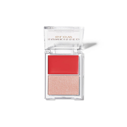 Profusion Cosmetics Profusion Cosmetics, Sunkissed Glow, Glow & Illuminating, Rouge-Highlighter-Palette, Coral Heatwave, 4.7 