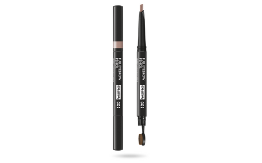 Pupa Pupa, Full, Parabenfrei, Definierer, Beidseitig, Augenbrauencreme-Stift & Bürste 2-in-1, 001, Blond, 0.2 g *Tester
