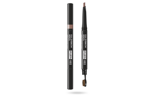 Pupa Pupa, Full, Parabenfrei, Definierer, Beidseitig, Augenbrauencreme-Stift & Bürste 2-in-1, 002, Braun, 0.2 g Regular