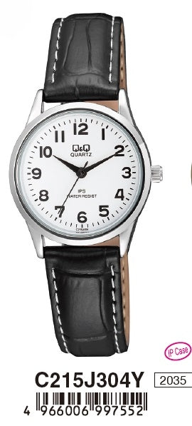 Q&Q CLASSIC C215J304Y Only Time Armbanduhr 30 mm